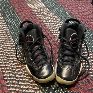 Air Jordan Black 6 Rings Youth Jordans Size 4Y